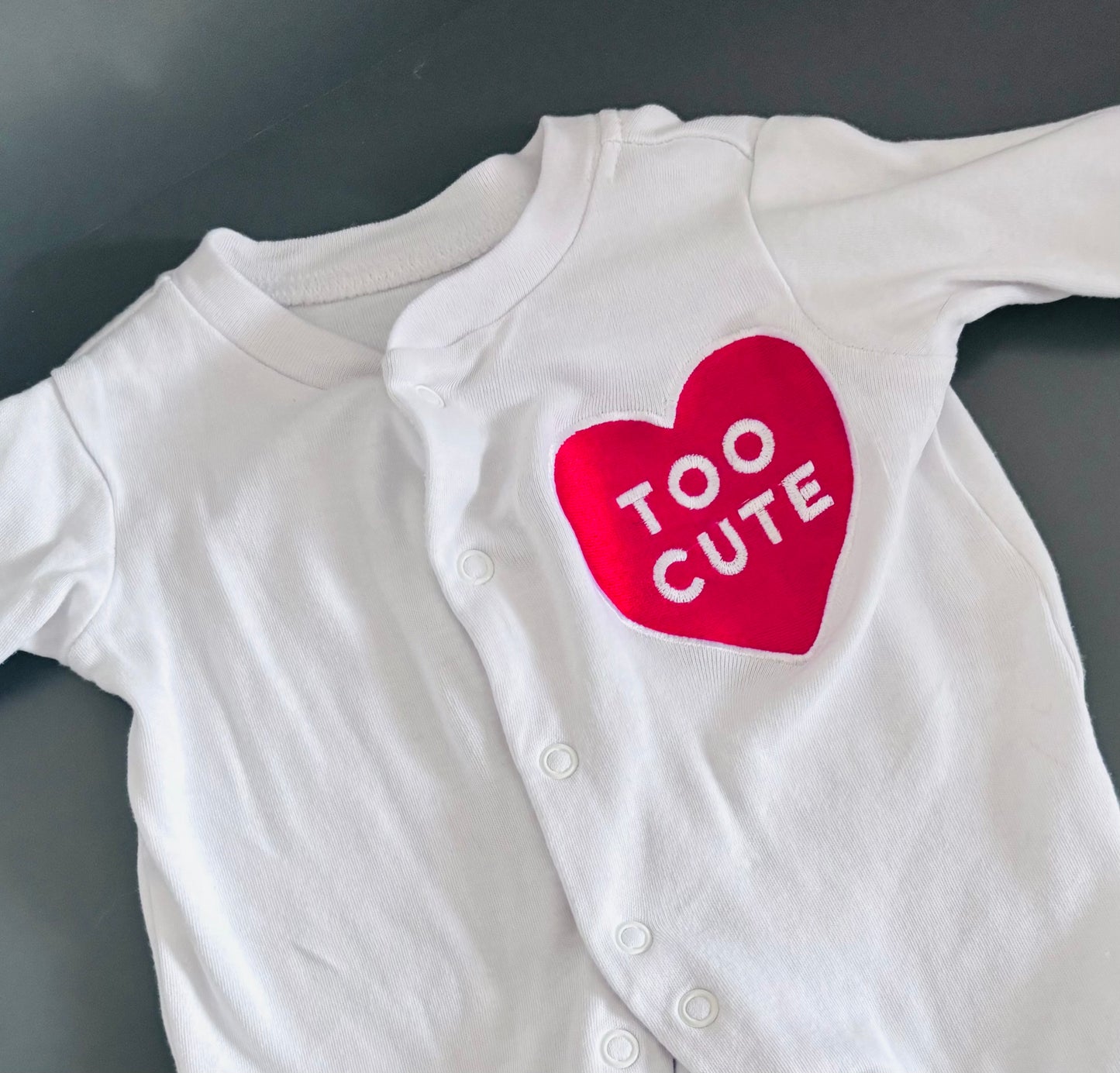 Embroidered baby clothes