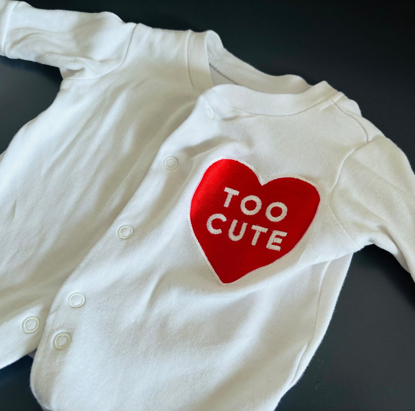 Embroidered sleepsuit