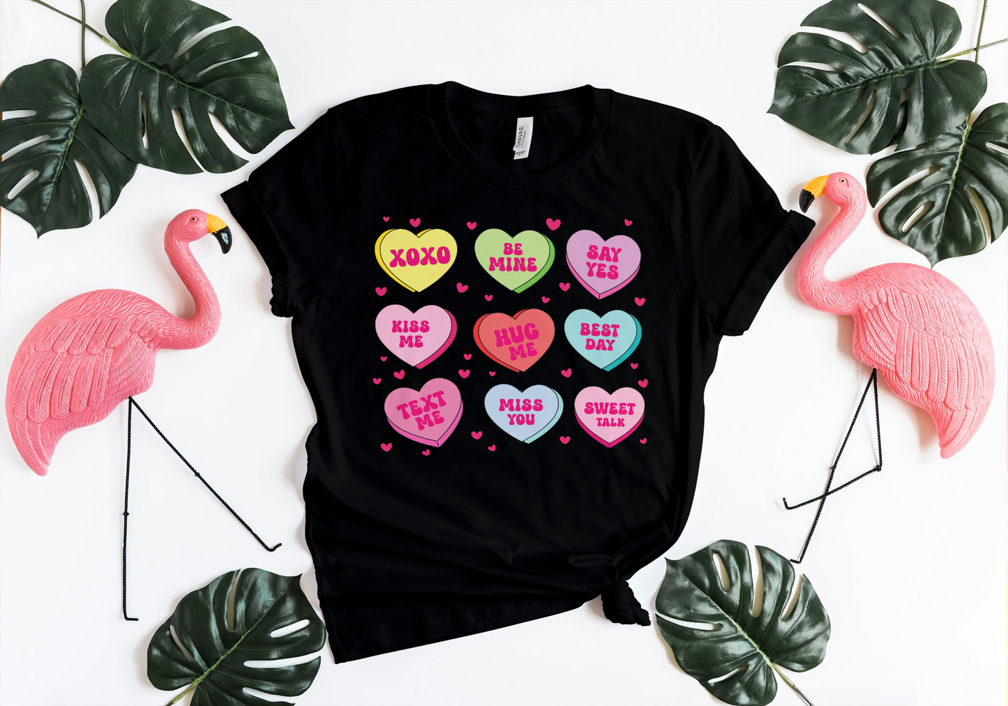 Love Hearts Printed T-shirt