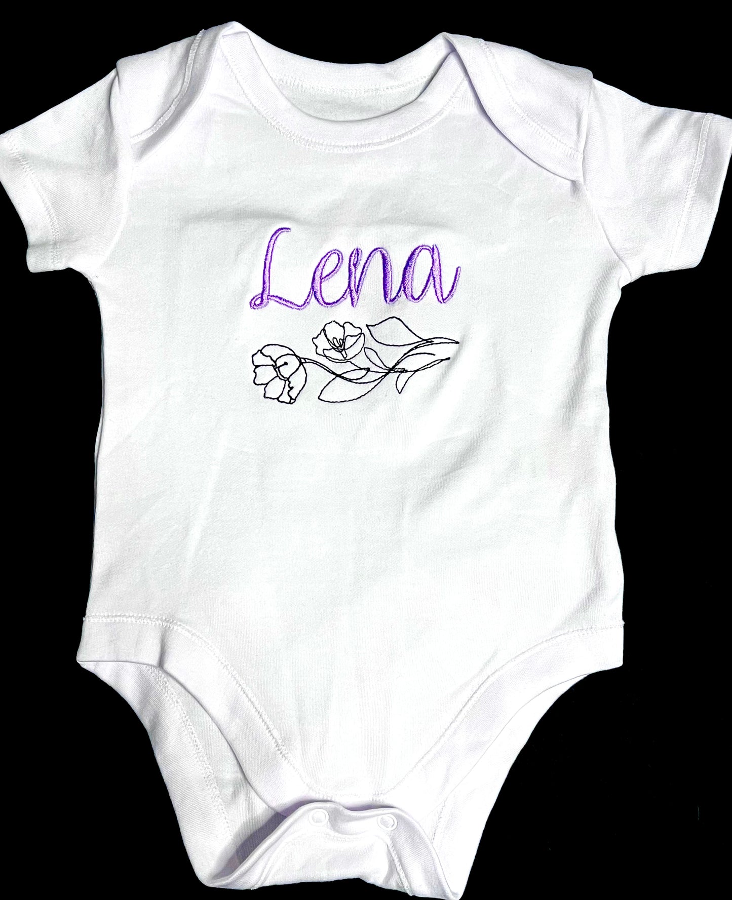 Embroidered baby clothes