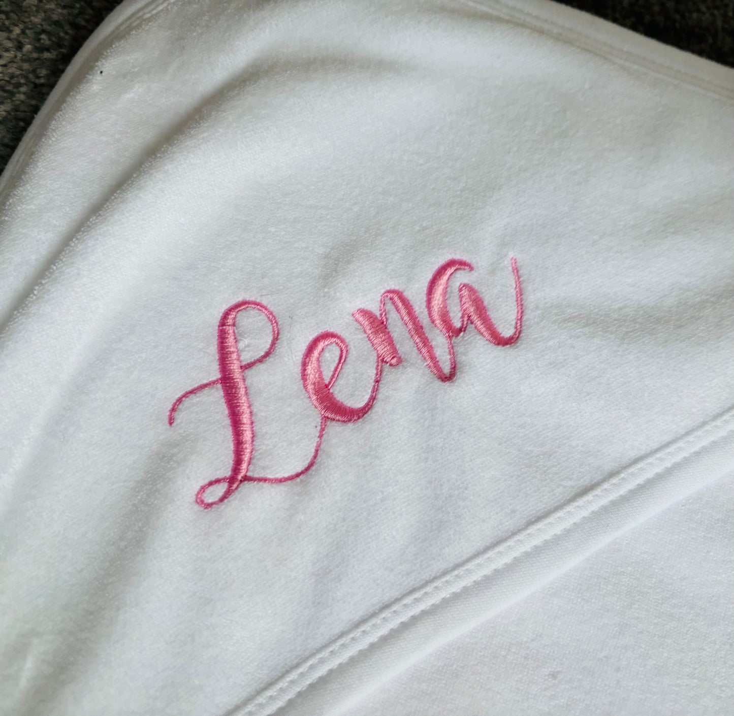 Embroidered baby towel