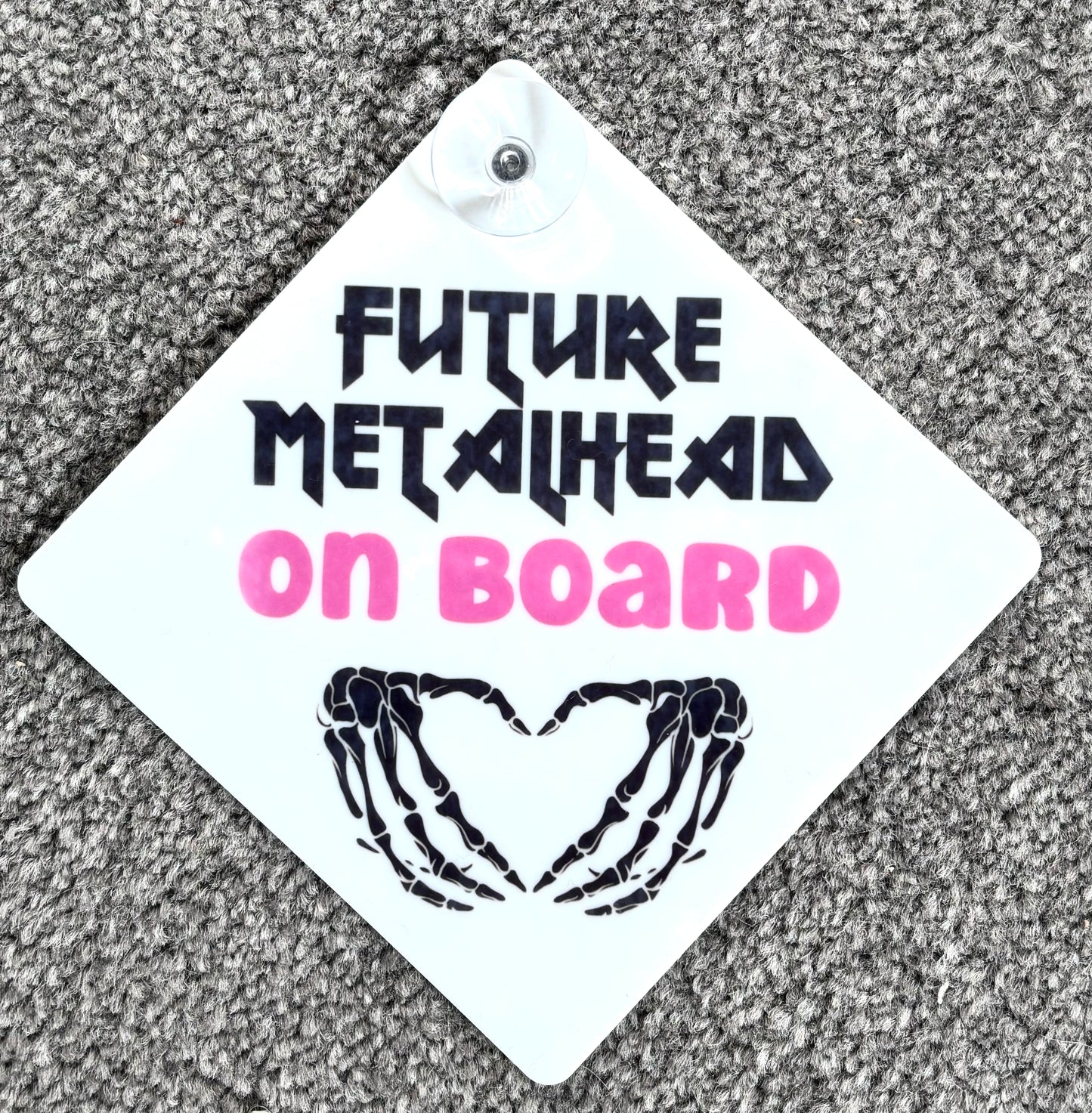 Future Metalhead On Board Car Sign & Sun Shade