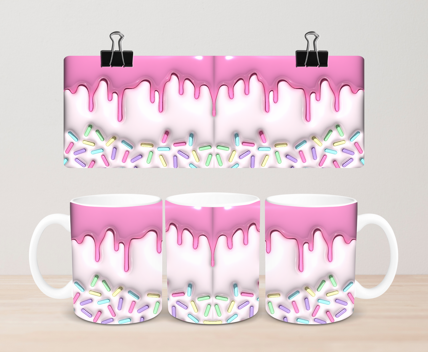 3D icing drip mug by Rebel Needleworks - novelty fun gift mug UK