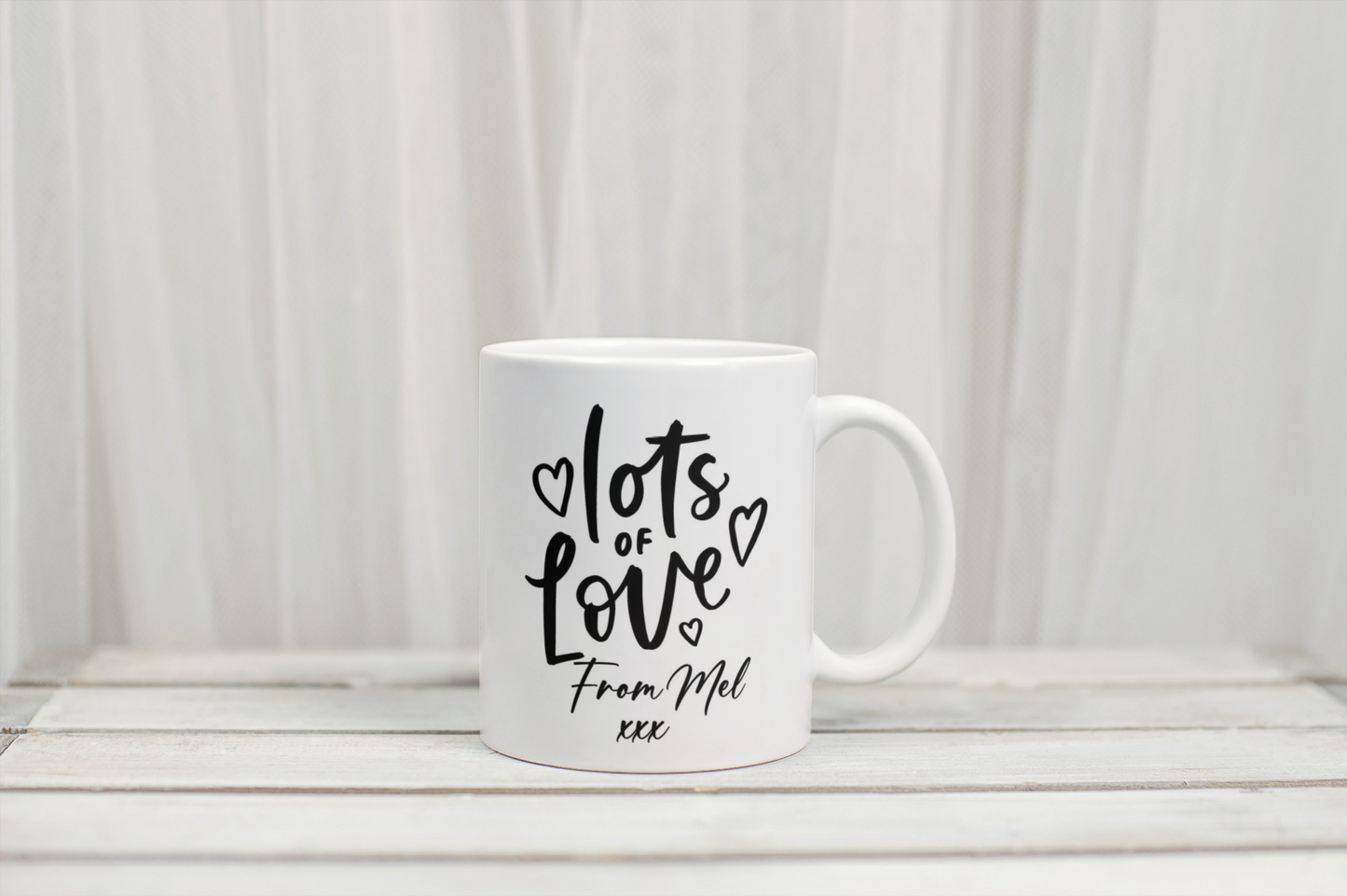 Personalised Happy Fathers Day mug by Rebel Needleworks - custom fathers day gift UK