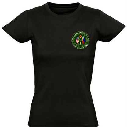 ACKS ladies heavy blend cotton t-shirt by Rebel Needleworks - custom martial arts top UK