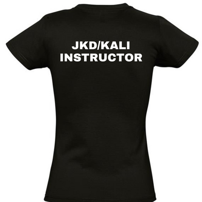 Custom JKD Kali ladies t-shirt by Rebel Needleworks - personalised martial arts top UK