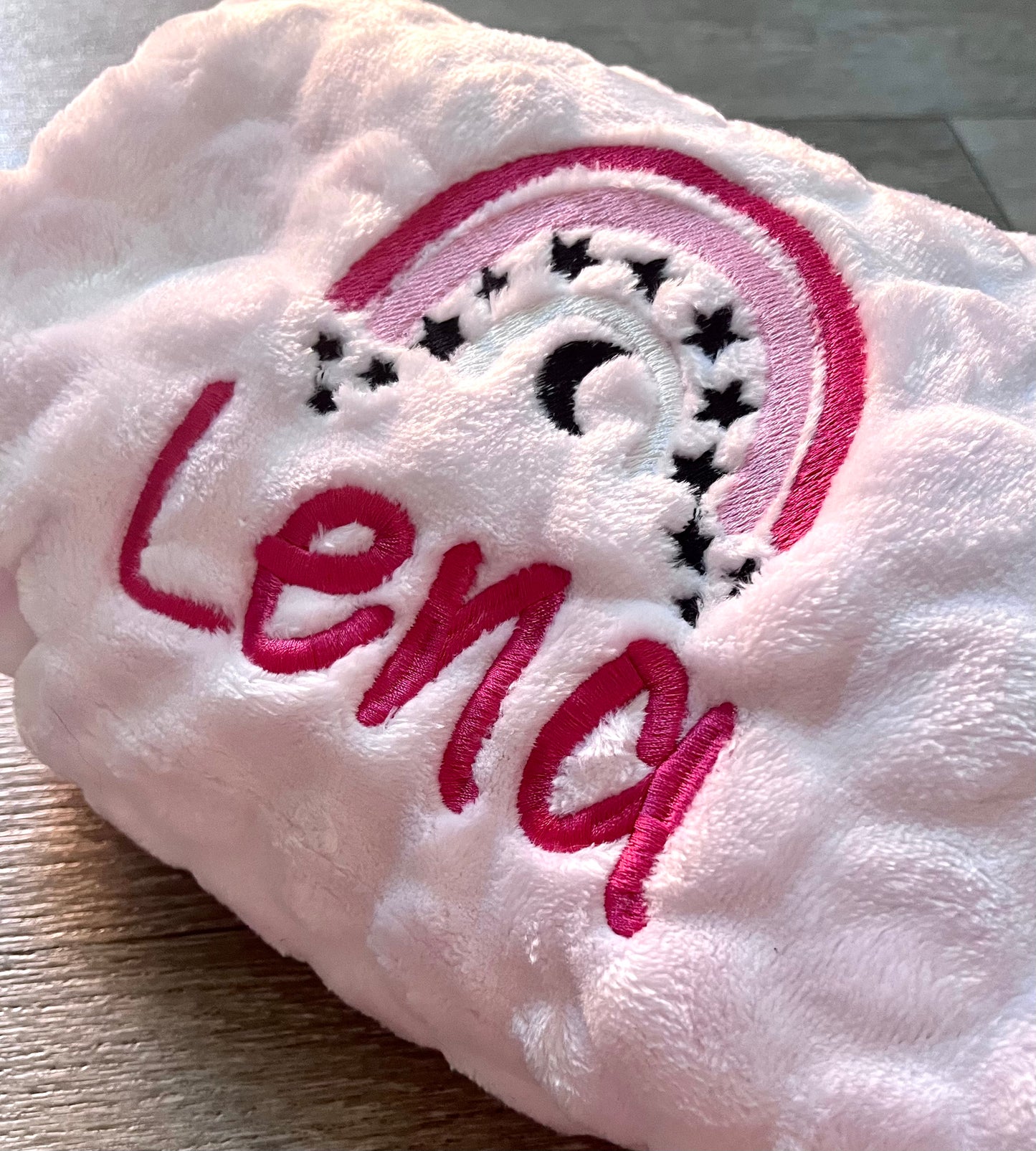 Personalised Embroidered Marshmallow Blanket