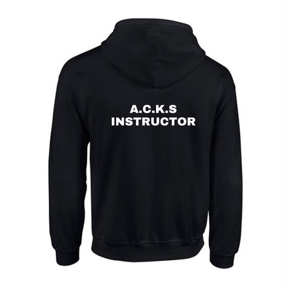 Custom ACKS zip hoodie by Rebel Needleworks - personalised martial arts hoodie UK