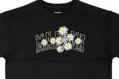 Custom MAMA lightning bolt daisies sweatshirt by Rebel Needleworks - personalised mum gift UK