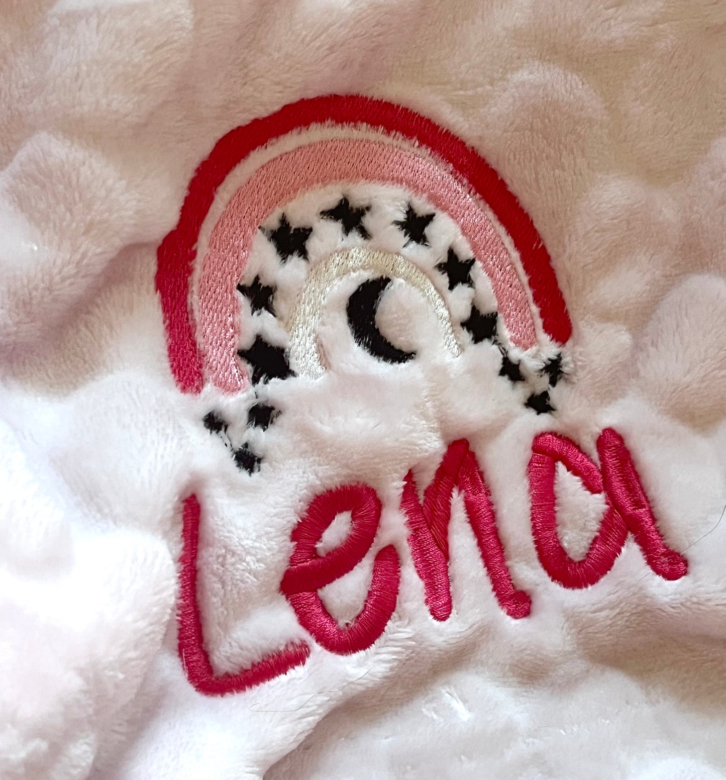 Personalised Embroidered Marshmallow Blanket