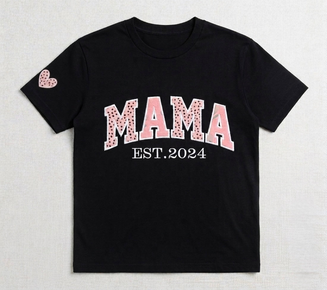 Rebel Needleworks keepsake MAMA hoodie - personalised mum gift jumper UK