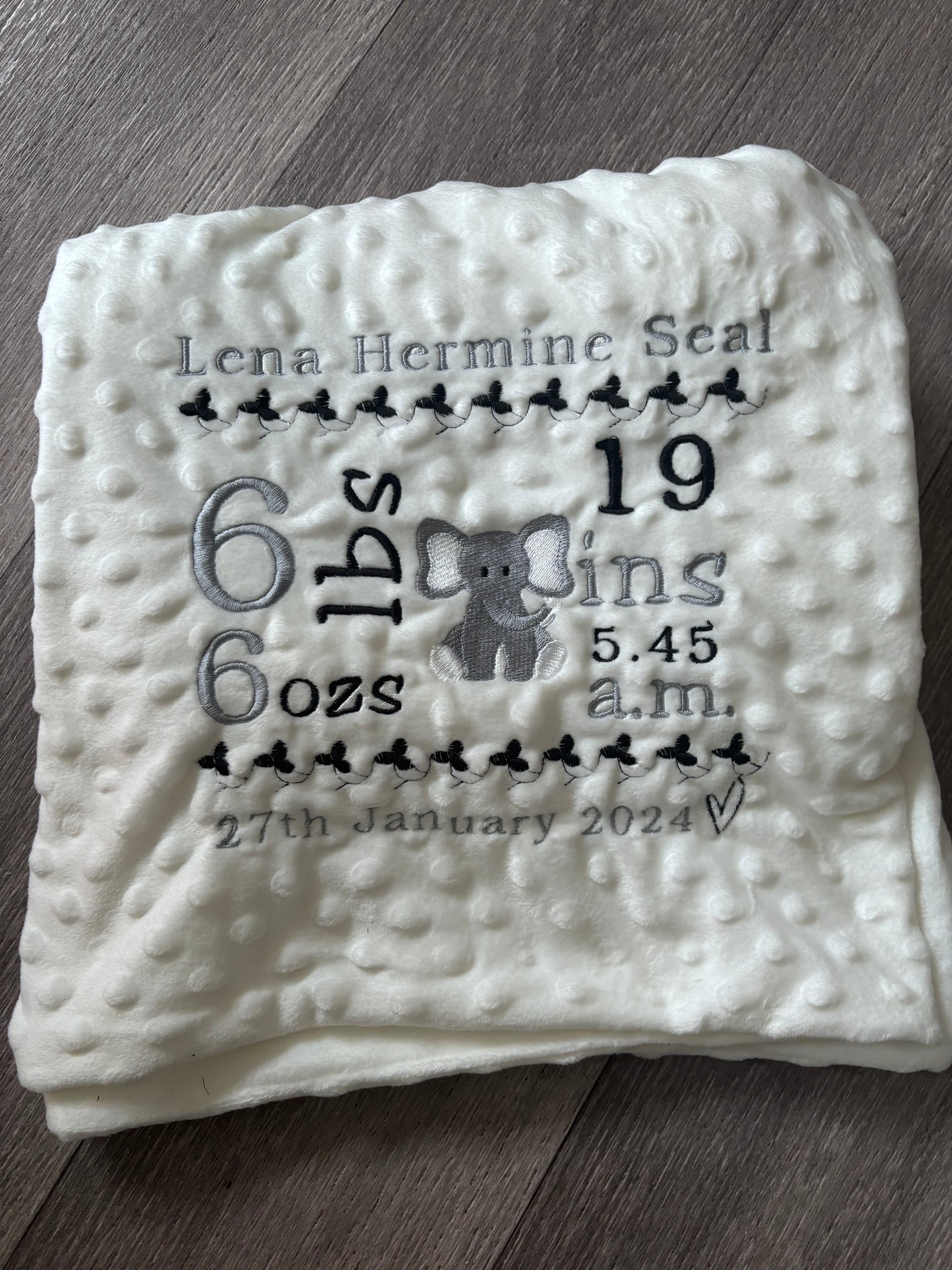 Keepsake blanket 