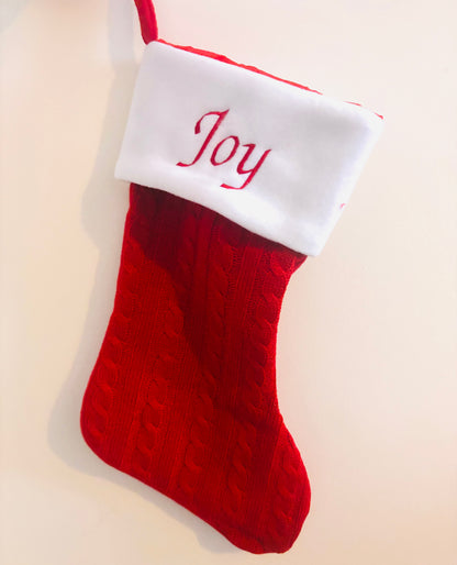 Embroidered Personalised Christmas Stockings