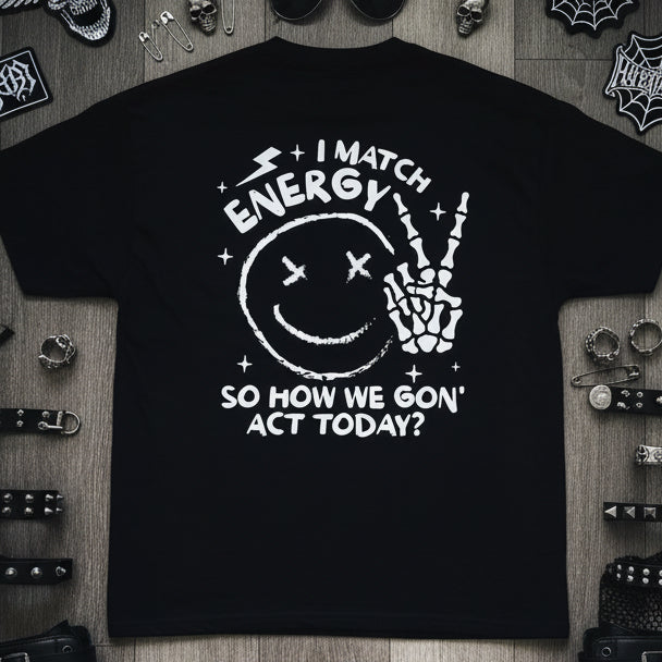How we gonna act printed t-shirt by Rebel Needleworks - alternative funny unisex top UK