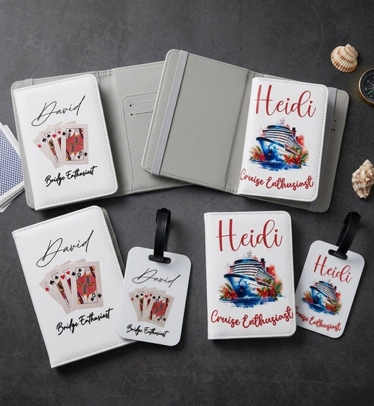 Personalised Passport Holder & Luggage Tag