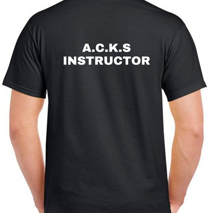 Custom ACKS cotton t-shirt by Rebel Needleworks - personalised martial arts top UK