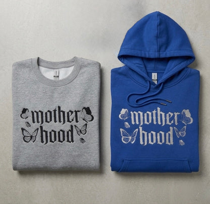 Motherhood Embroidered Gothic T-shirt, Hoodie & Sweatshirt