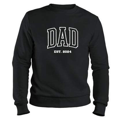 Custom DAD embroidered t-shirt by Rebel Needleworks - personalised fathers day gift top UK