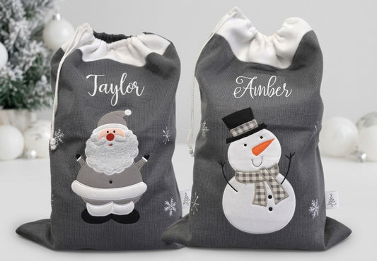 Embroidered Personalised Christmas Sack