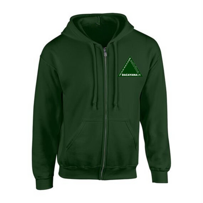 Heavy blend zip hoodie by Rebel Needleworks - custom embroidered workwear zip hoodie UK