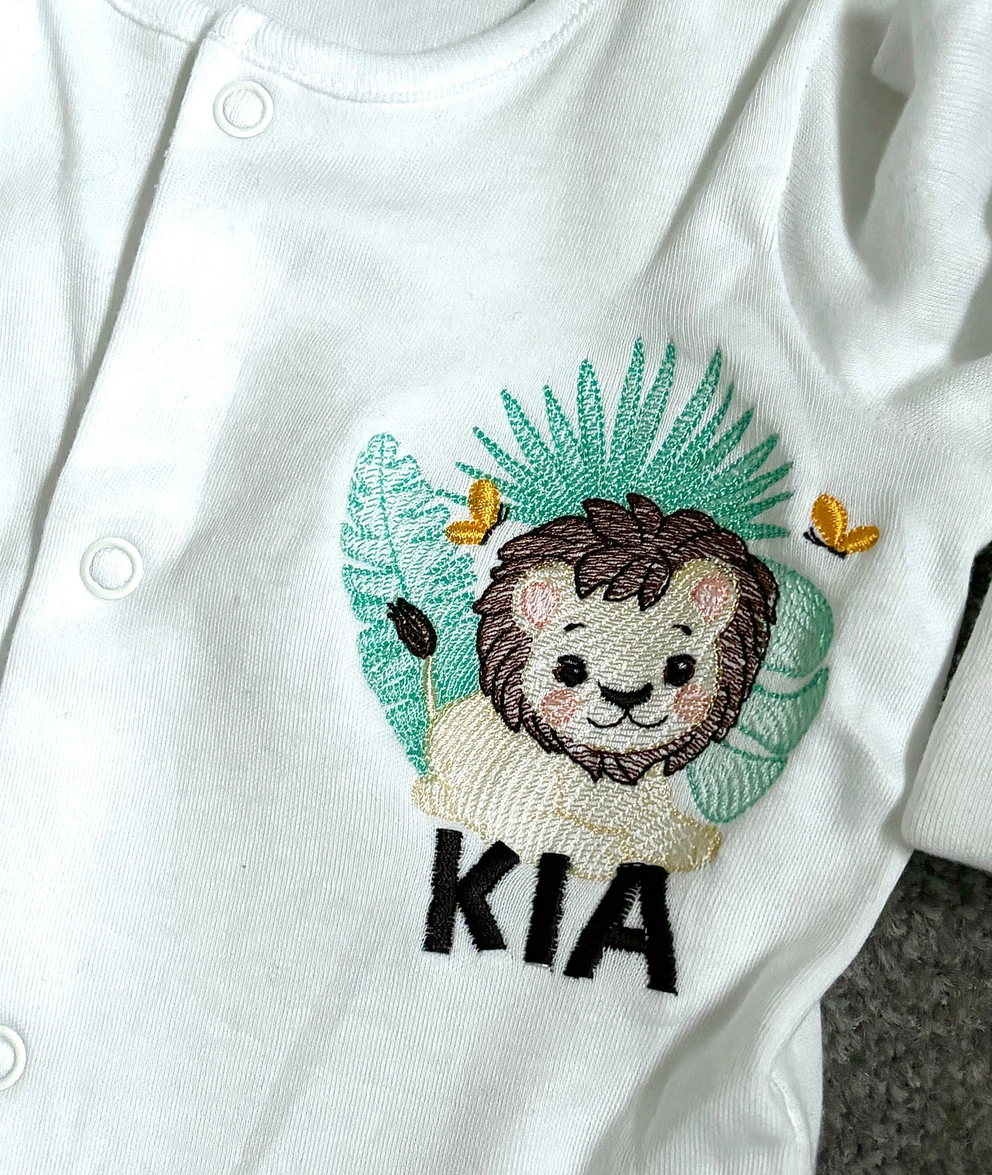 Embroidered sleepsuit 