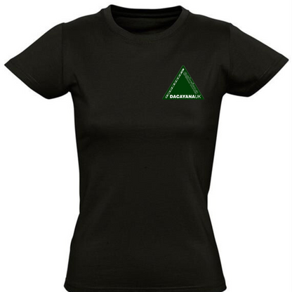 Custom ladies heavy blend t-shirt by Rebel Needleworks - personalised workwear top UK
