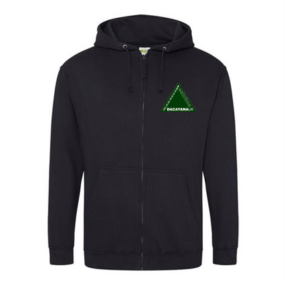 Custom heavy blend zip hoodie by Rebel Needleworks - personalised workwear hoodie UK