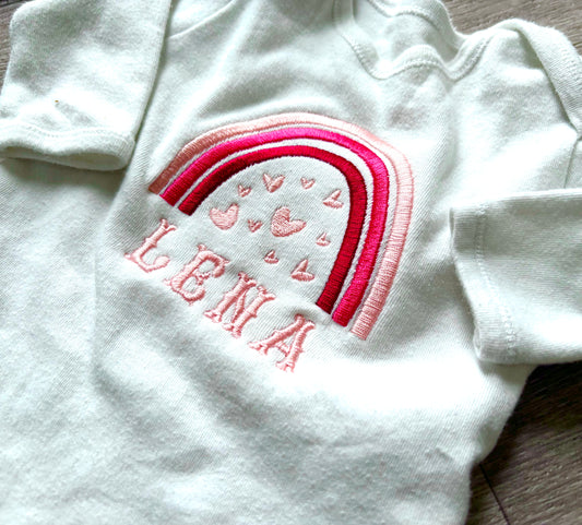 Embroidered baby clothes 