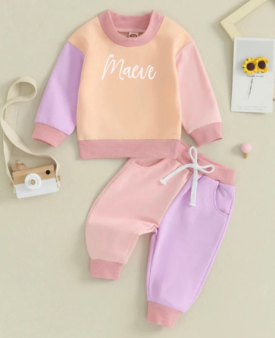 Girls embroidered tracksuit 