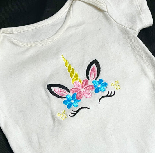 Unicorn baby grow