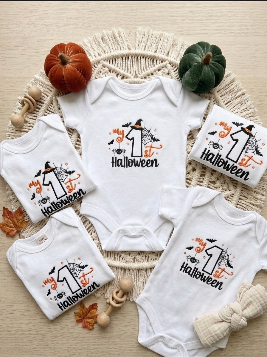 My 1st Halloween Baby Grow | Embroidered Baby Bodysuit UK