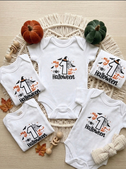 My 1st Halloween Baby Grow | Embroidered Baby Bodysuit UK