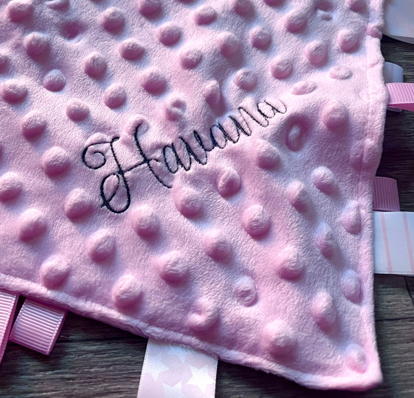 Taggy Comforter with Embroidered Name