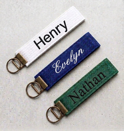 Custom Martial Arts Belt Keychain | Personalised Rank Embroidery