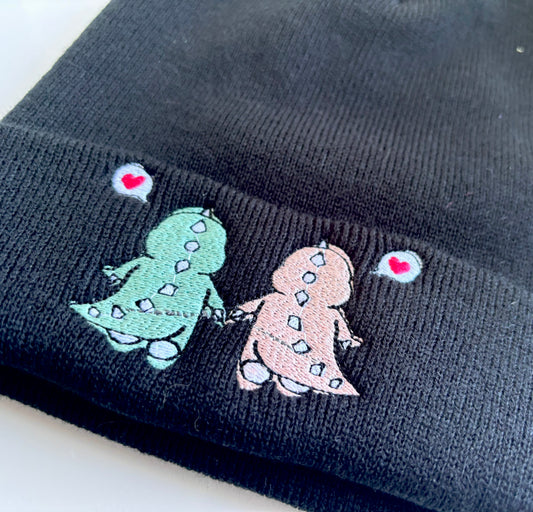 Dinosaurs Embroidered Beanie Hat