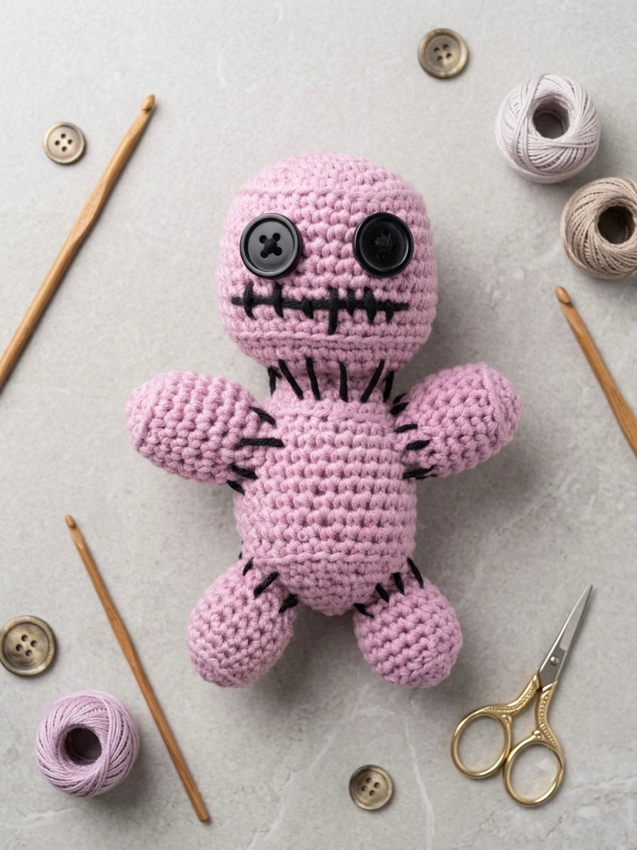 Crochet Handmade Voodoo Doll Pin Cushion