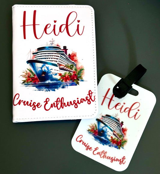 Personalised Passport Holder & Luggage Tag