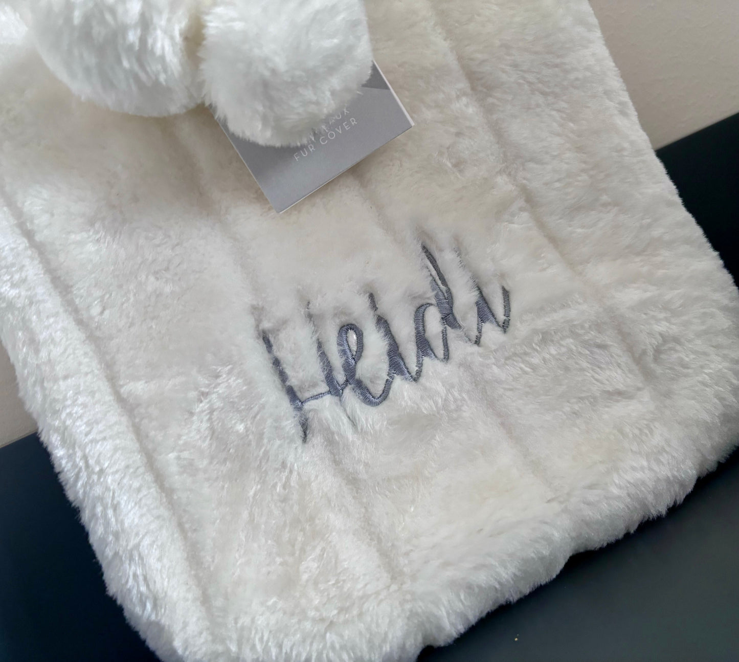 Personalised Embroidered Plush & Knitted Hot Water Bottle