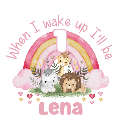 Rebel Needleworks when I wake up personalised kids pyjamas - custom birthday gift UK