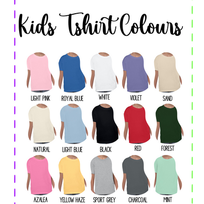 Custom floral name embroidered kids t-shirt by Rebel Needleworks - personalised children top UK