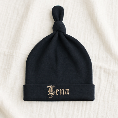 Personalised Gothic Baby Hat | Gothic & Alternative Baby Clothes UK