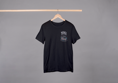 Black Rebel Needleworks t-shirt - branded merchandise alternative gothic clothing UK