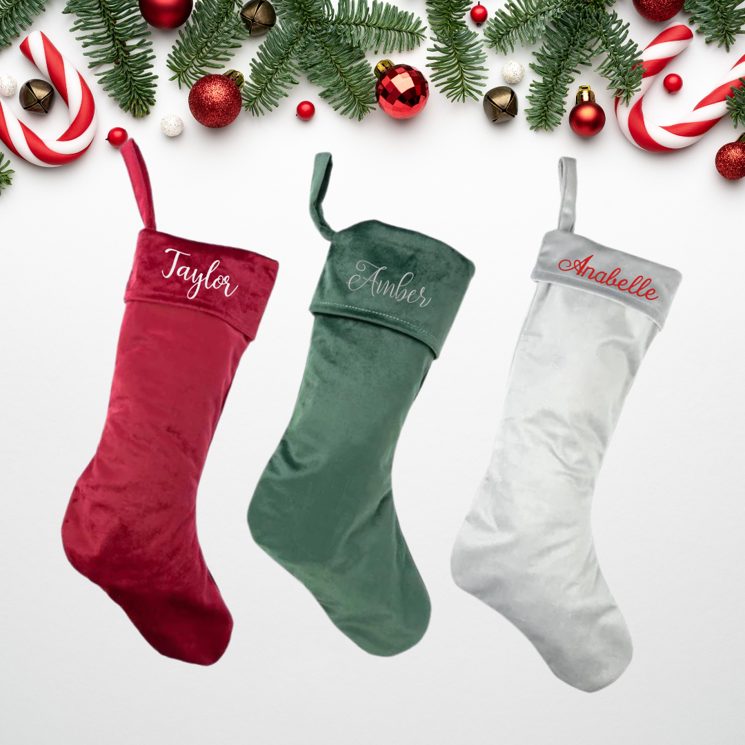 Embroidered Personalised Christmas Stockings