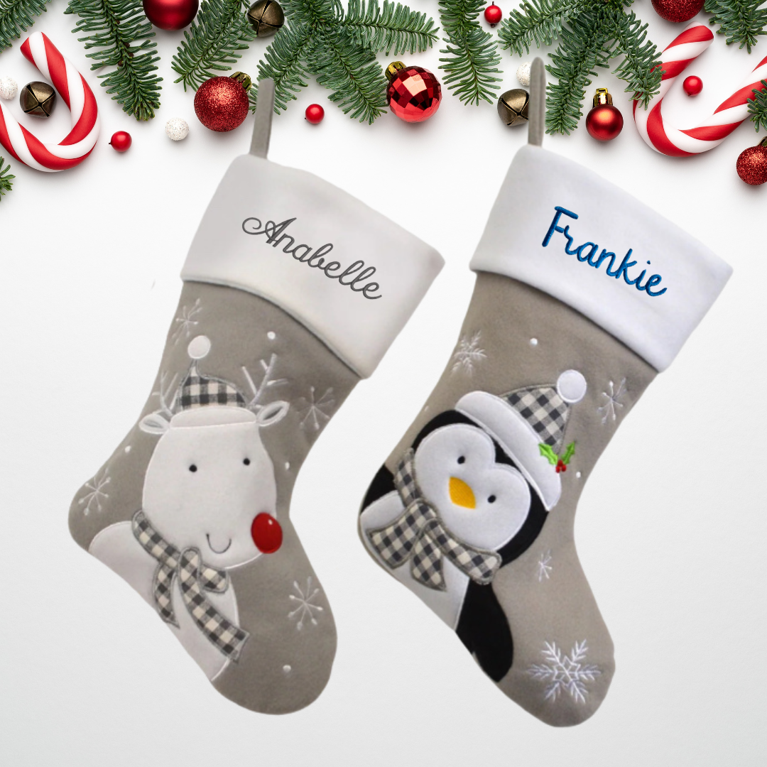 Embroidered Personalised Christmas Stockings