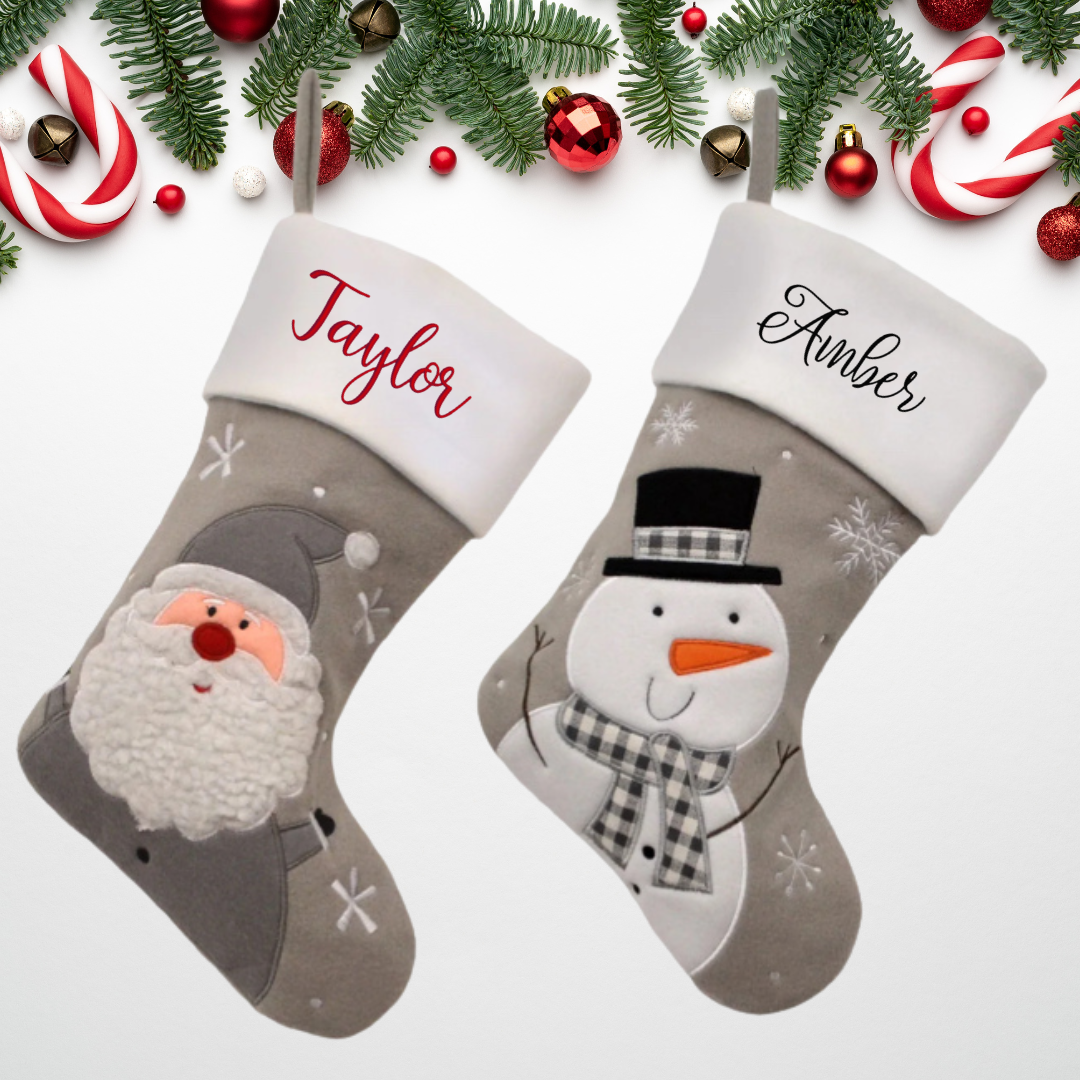 Embroidered Personalised Christmas Stockings