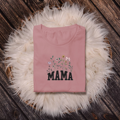 Rebel Needleworks MAMA flowers embroidered sweatshirt - personalised mum gift jumper UK