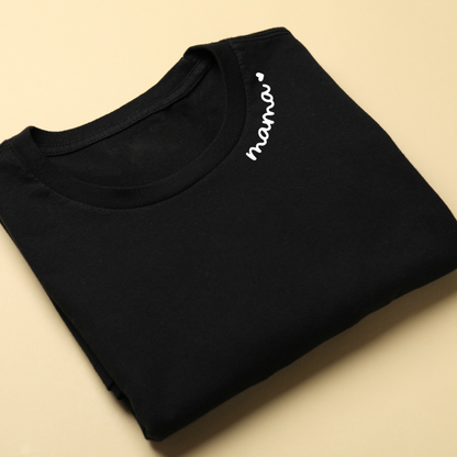 Custom collar embroidered MAMA sweatshirt by Rebel Needleworks - personalised mum jumper UK