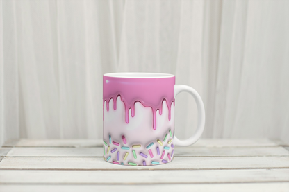 3D drip icing mug by Rebel Needleworks - novelty fun gift mug UK