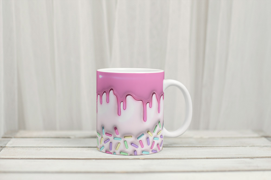 3D drip icing mug by Rebel Needleworks - novelty fun gift mug UK