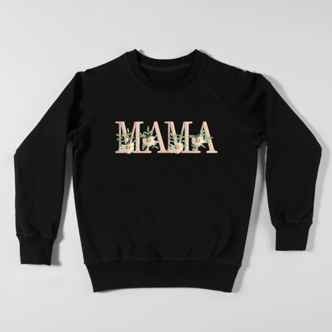 MAMA Pink Floral Sweatshirt & Hoodie